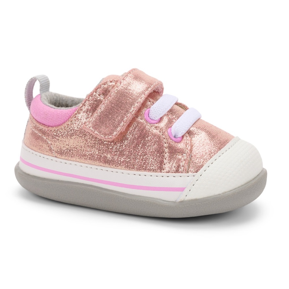 See Kai Run Size 4 Toddler Girls Pink Sparkle